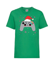 Детска тениска Коледа Christmas Gamer Gamepad