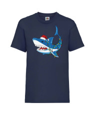 Детска тениска Коледа Christmas Shark