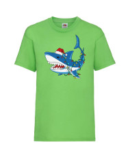 Детска тениска Коледа Christmas Shark