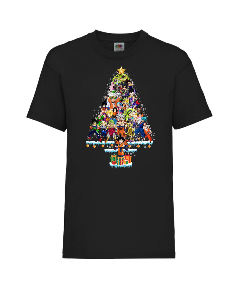 Детска тениска Коледа Dragon Ball Z Christmas Tree