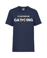 Детска тениска Коледа I Would Rather Be Gaming