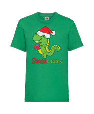 Детска тениска Коледа Santasaurus