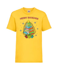 Детска тениска Коледа Merry Bookmas Books Christmas Tree