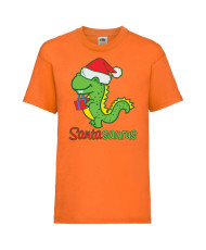 Детска тениска Коледа Santasaurus