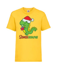 Детска тениска Коледа Santasaurus