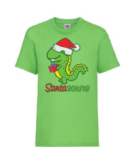 Детска тениска Коледа Santasaurus