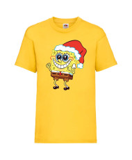 Детска тениска Коледа Spongebob Christmas Hat