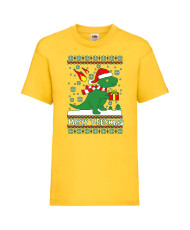 Детска тениска Коледа T-Rex Christmas