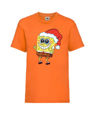 Детска тениска Коледа Spongebob Christmas Hat