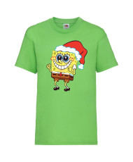 Детска тениска Коледа Spongebob Christmas Hat