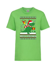 Детска тениска Коледа T-Rex Christmas