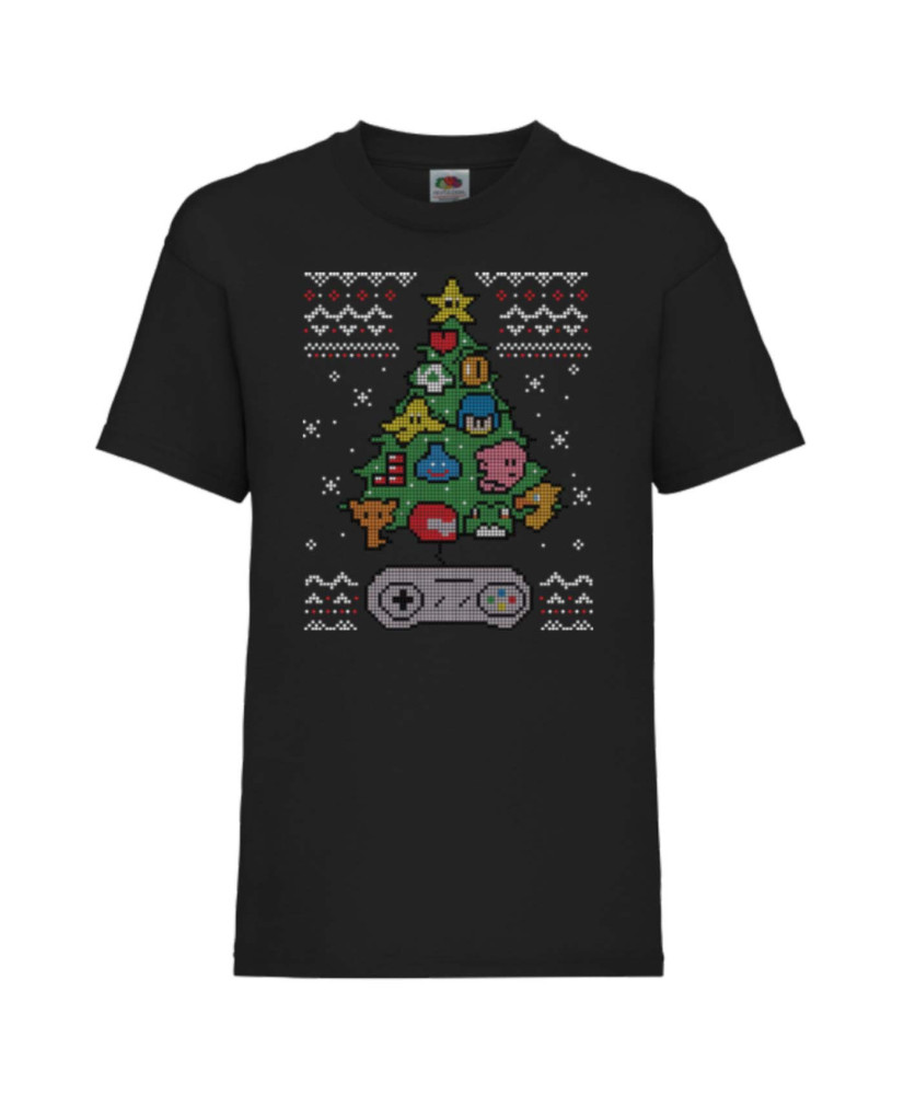 Детска тениска Коледа Nintendo christmas tree