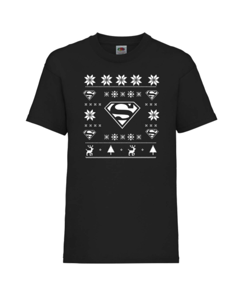 Детска тениска Коледа superman christmas logo