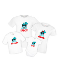 Семейни тениски Baby Shark Dady Shark Mammy Shark