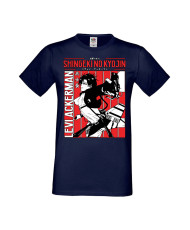 Мъжка тениска Manga Anime Attack on Titan Levi Ackerman