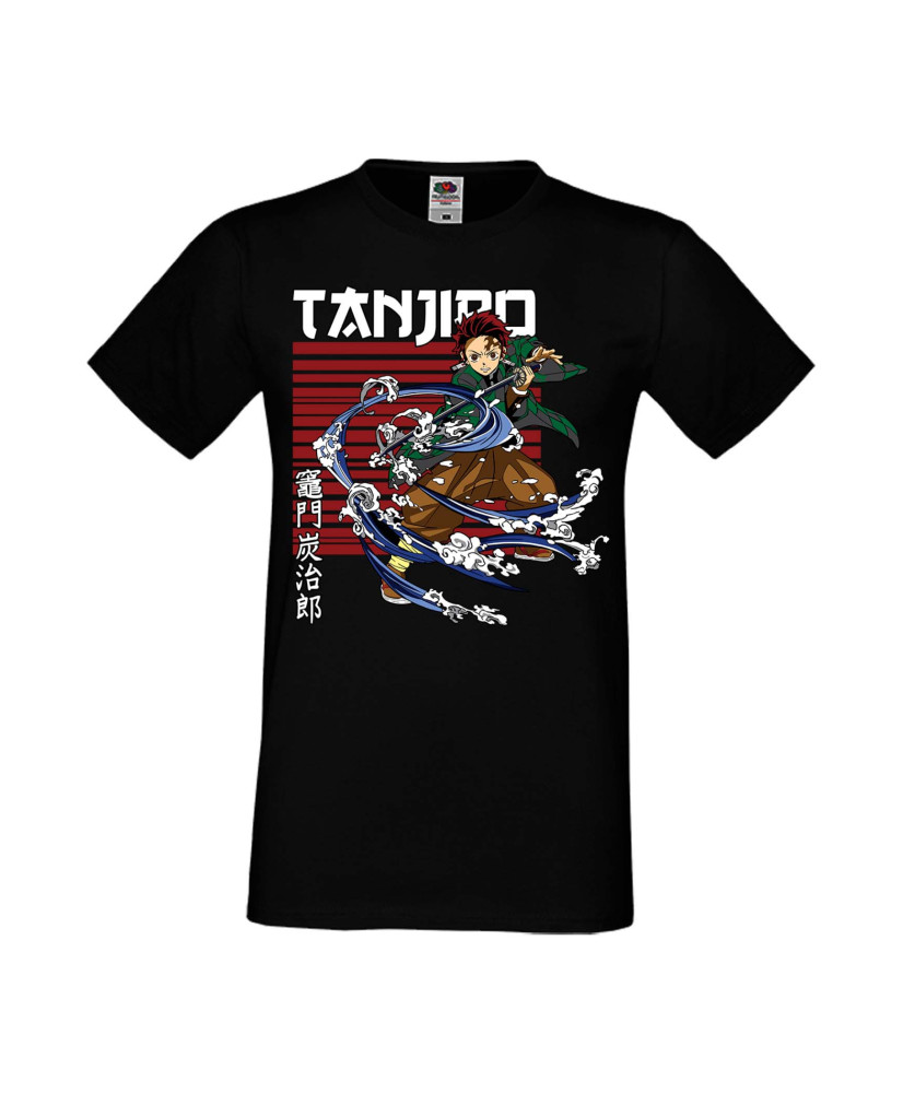 Мъжка тениска Manga Anime Demon Slayer Tanjiro Kamado 01