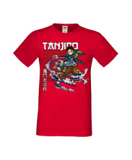 Мъжка тениска Manga Anime Demon Slayer Tanjiro Kamado 01