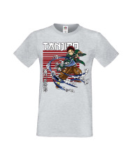 Мъжка тениска Manga Anime Demon Slayer Tanjiro Kamado 01