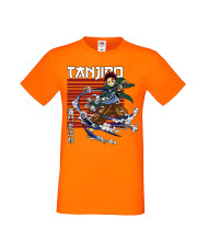 Мъжка тениска Manga Anime Demon Slayer Tanjiro Kamado 01