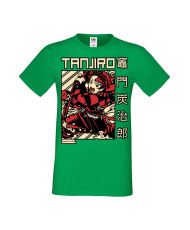 Мъжка тениска Manga Anime Demon Slayer Tanjiro Kamado 02