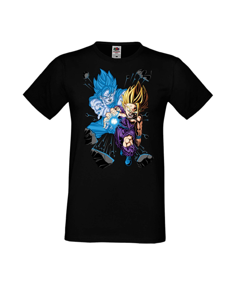 Мъжка тениска Manga Anime Dragon Ball Z Gohan X Goku
