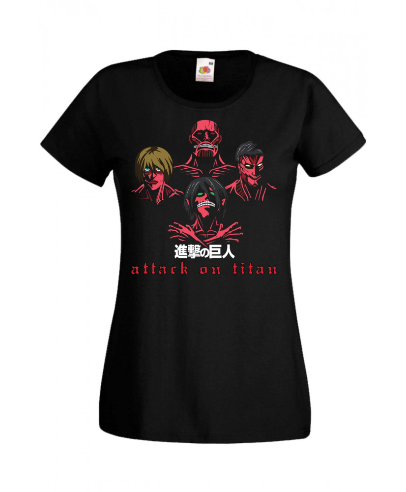 Дамска тениска Manga & Anime Attack on Titan the titans