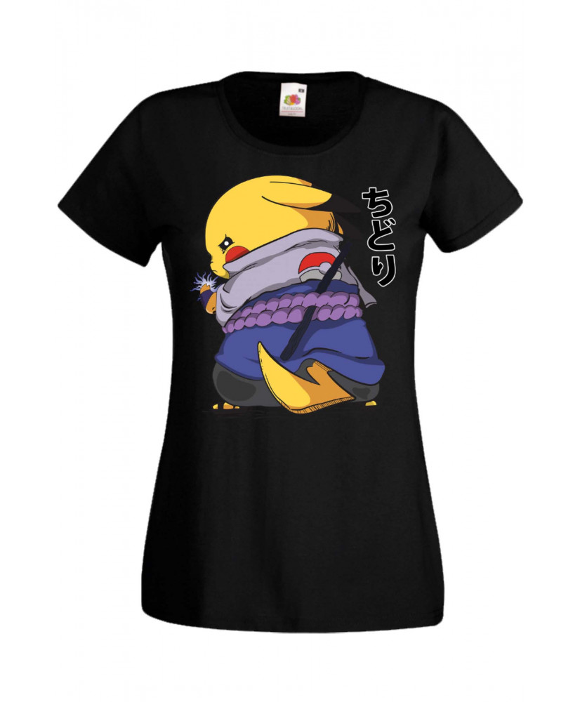 Дамска тениска Manga & Anime Naruto Pikachu Sasuke