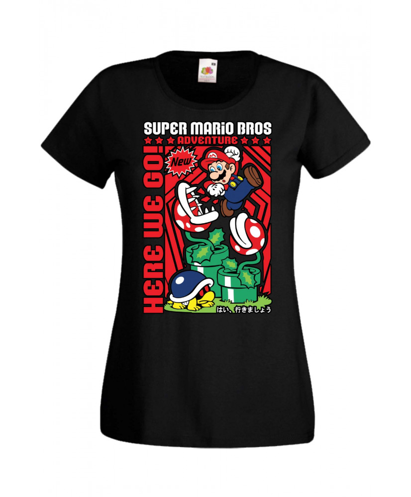 Дамска тениска Manga & Anime Super Mario Bros