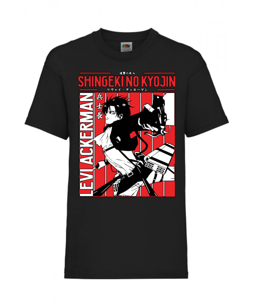 Детска тениска Manga & Anime Attack on Titan Levi Ackerman