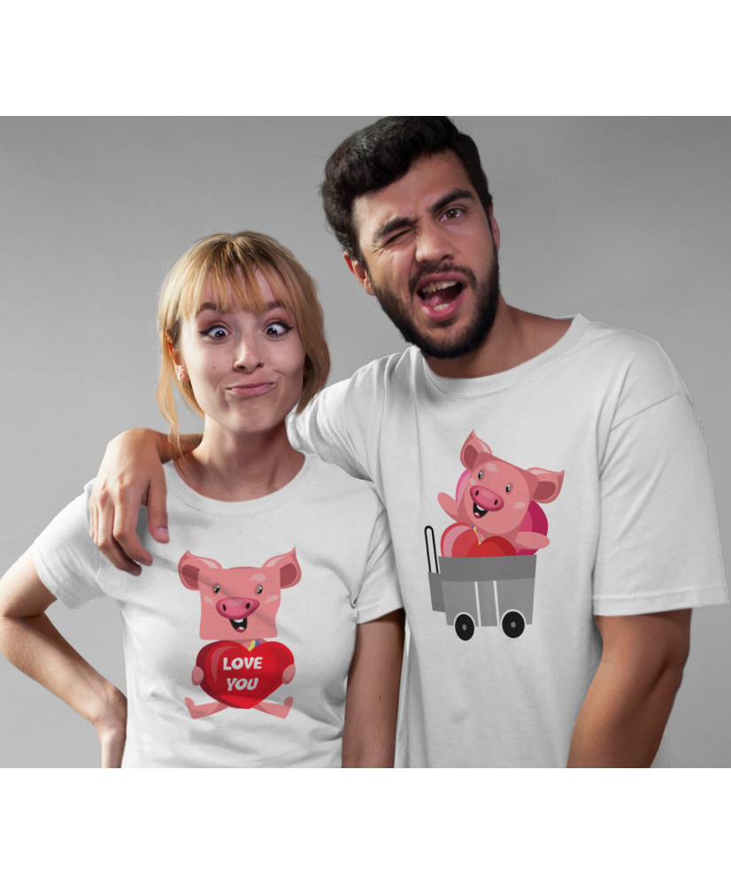 Tениски за влюбени Прасета Свети Валентин Love Pigs