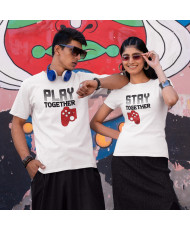 Комплект тениски за Свети валентин  Play Together Stay Together Геймъри