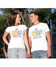 Tениски Котки Обичам те за влюбени Свети Валентин Love