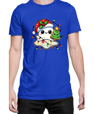 Мъжка Коледна Тениска Christmas Ghost Коледно духче