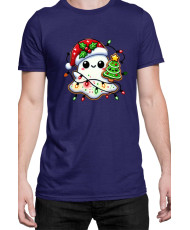 Мъжка Коледна Тениска Christmas Ghost Коледно духче