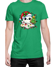 Мъжка Коледна Тениска Christmas Ghost Коледно духче