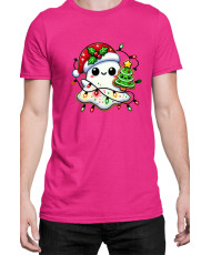 Мъжка Коледна Тениска Christmas Ghost Коледно духче