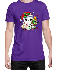 Мъжка Коледна Тениска Christmas Ghost Коледно духче