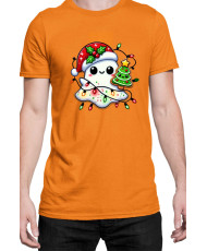 Мъжка Коледна Тениска Christmas Ghost Коледно духче