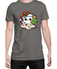 Мъжка Коледна Тениска Christmas Ghost Коледно духче