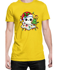 Мъжка Коледна Тениска Christmas Ghost Коледно духче