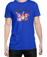 Мъжка Коледна Тениска Fa La La Fa La La Коледна песен