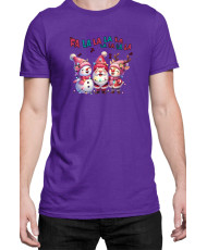 Мъжка Коледна Тениска Fa La La Fa La La Коледна песен