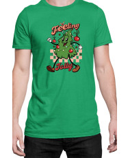Мъжка Коледна Тениска Feeling Jolly Retro Christmas