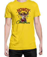 Мъжка Коледна Тениска Howdy Christmas