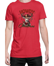 Мъжка Коледна Тениска Howdy Christmas