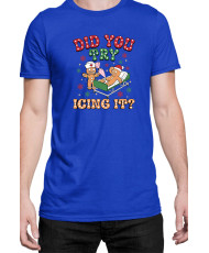 Мъжка Коледна Тениска Gingerbread Icing Джинджифилово Хлебче