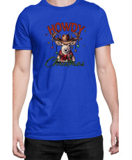 Мъжка Коледна Тениска Howdy Christmas