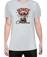 Мъжка Коледна Тениска Howdy Christmas