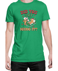 Мъжка Коледна Тениска Gingerbread Icing Джинджифилово Хлебче