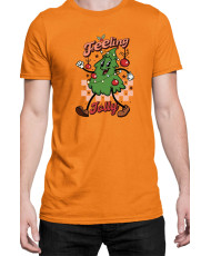 Мъжка Коледна Тениска Feeling Jolly Retro Christmas